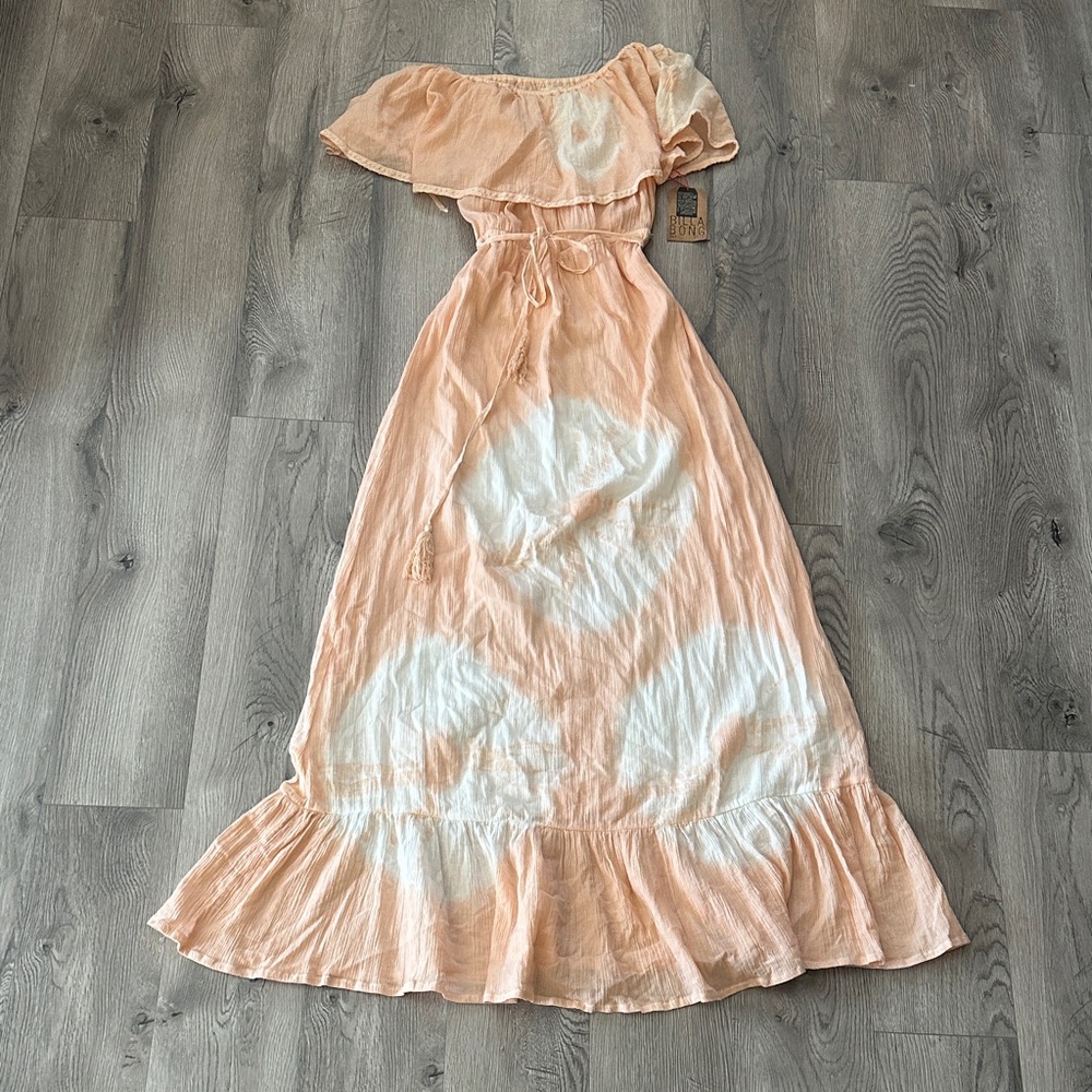 Billabong One Shoulder Peach Dress